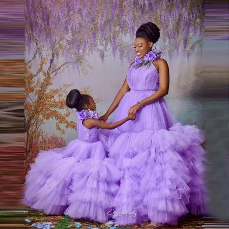 Elegant Mom And Me Tulle Dresses