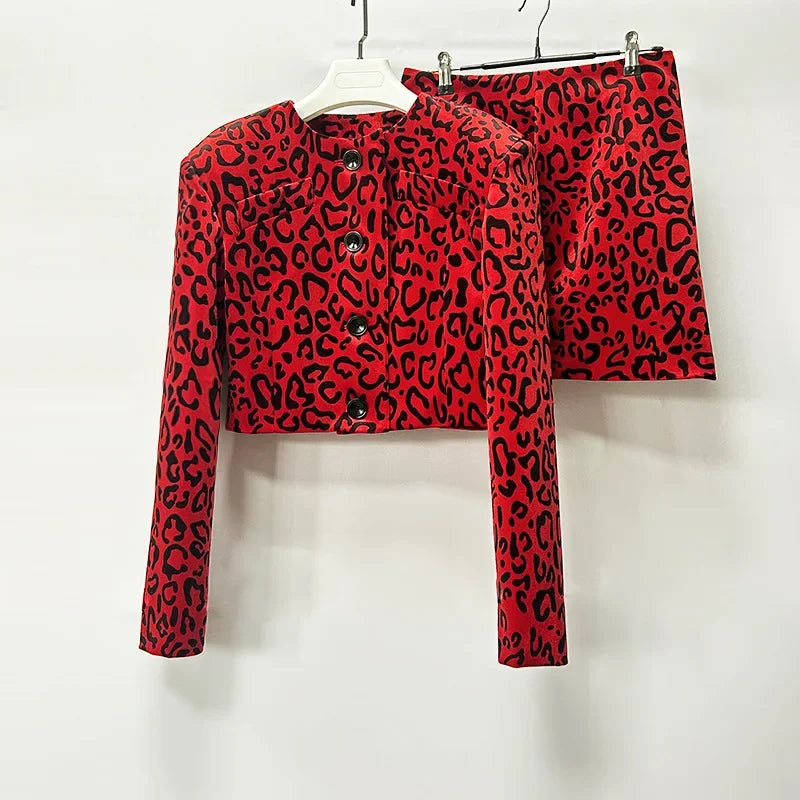 Two Piece Leopard Set