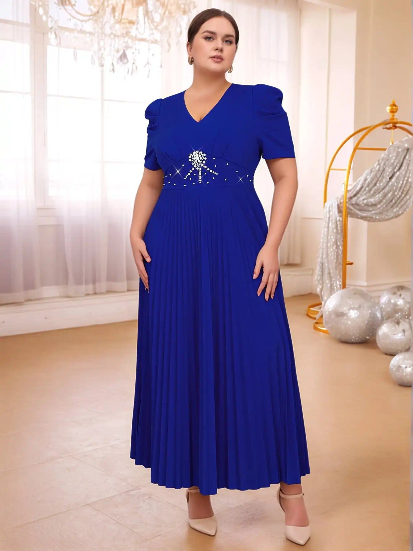 Plus Size Beaded Dress