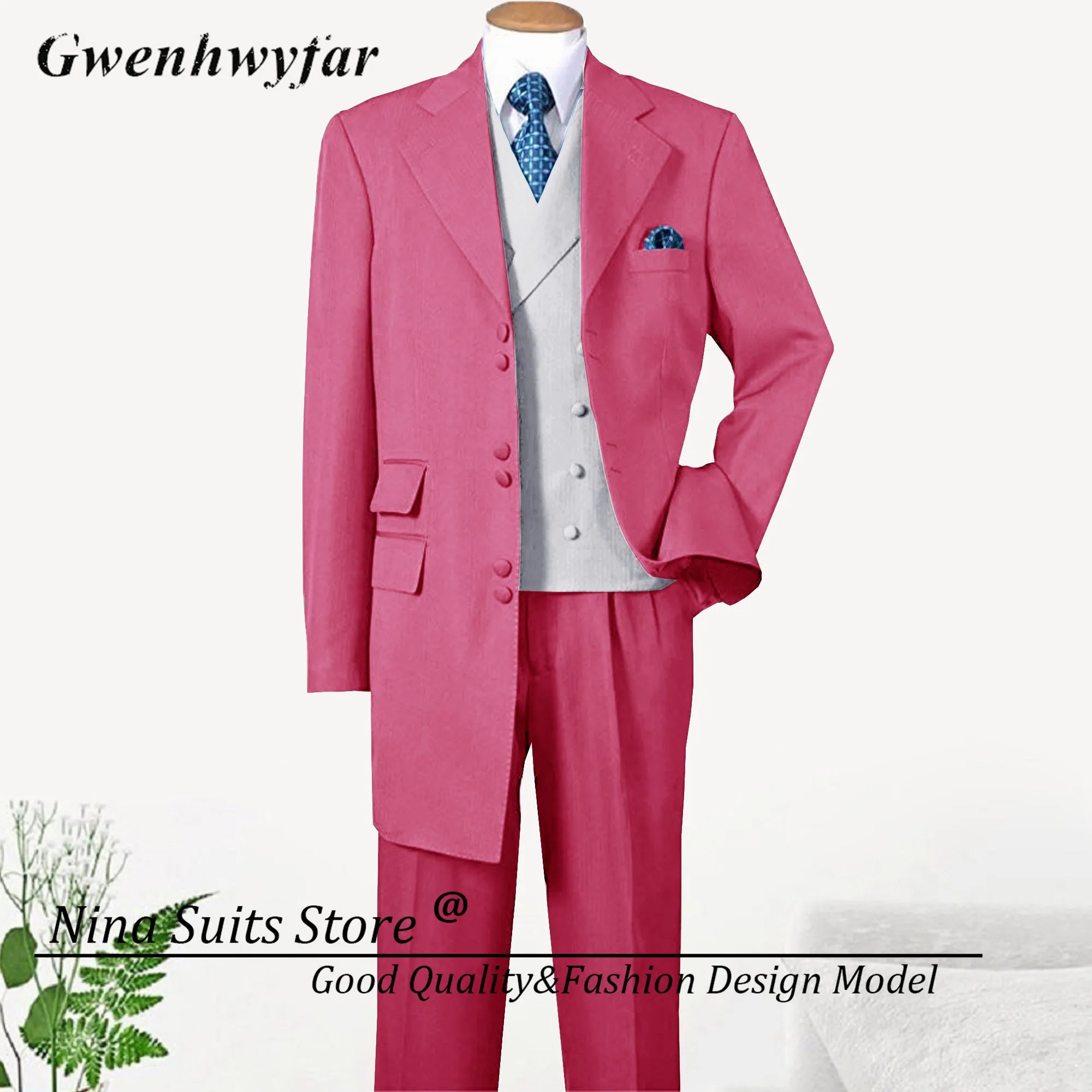 Men Long Coat Suits