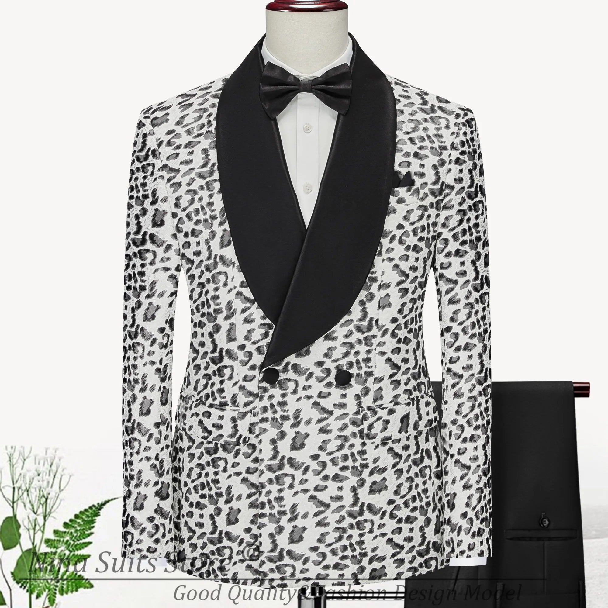 Jacquard Men Suits Tailored