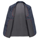 BATMO 2023 new arrival spring casual plaid blazer men,jackets male,size M-4XL    23-8