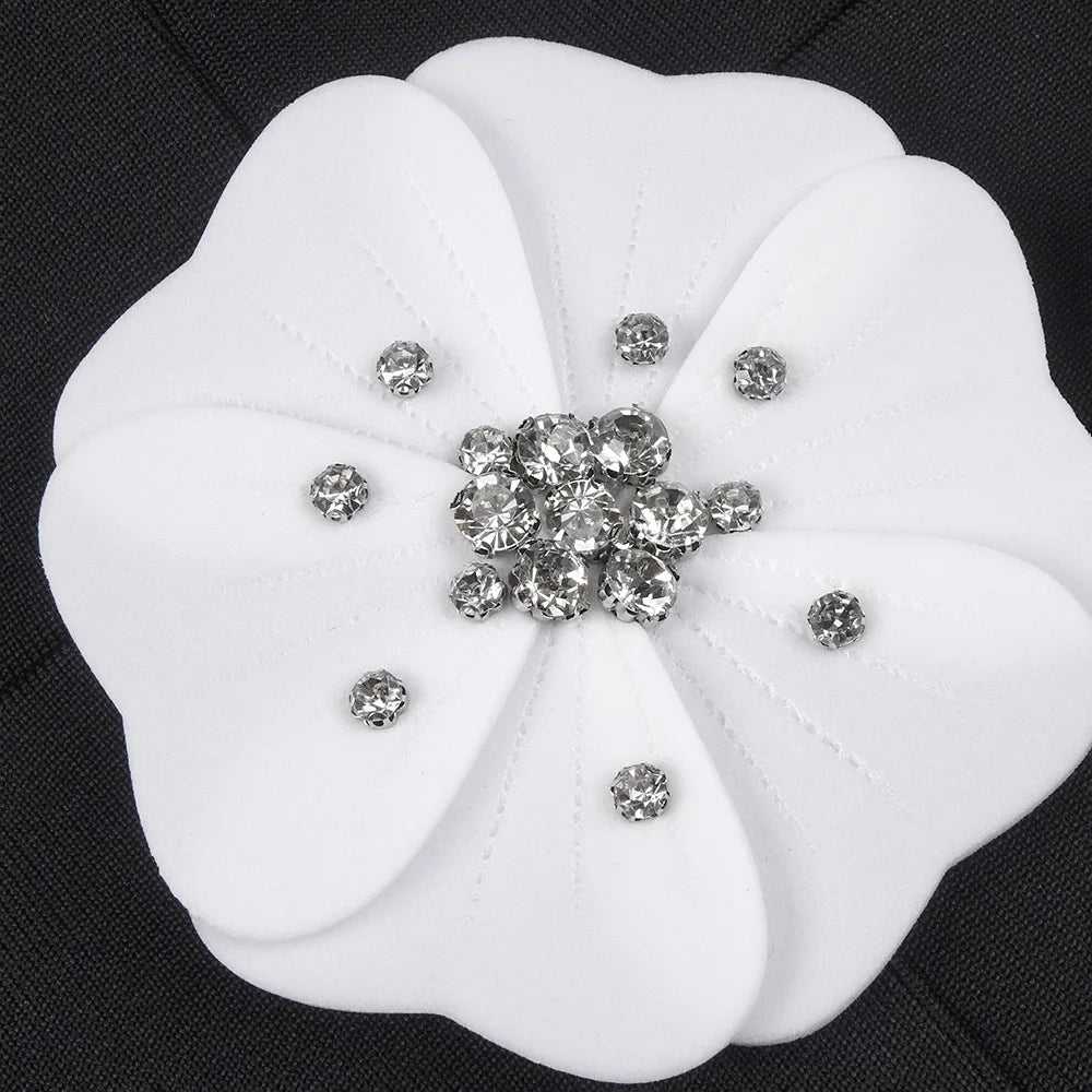 Spliced 3D Flower Dresses