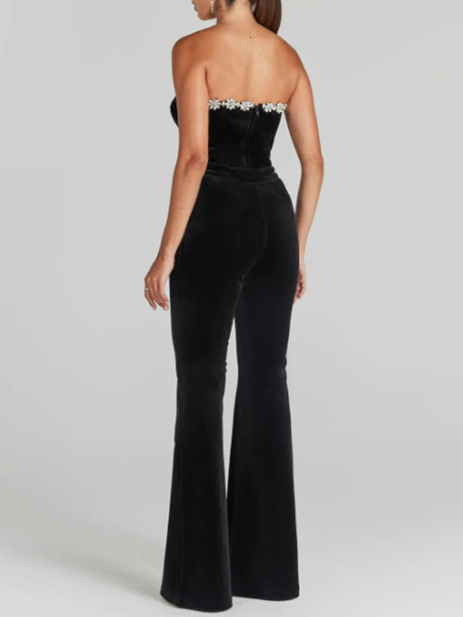 Patchwork Diamonds Slimming Jumpsuits