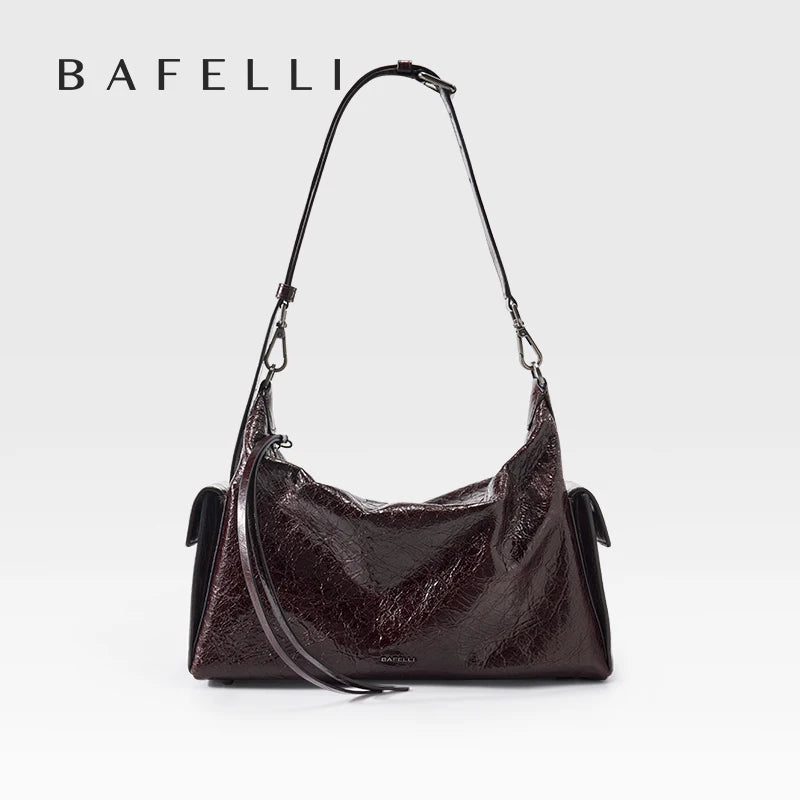GENUINE LEATHER DESIGNER CROSSBODY HANDBAG