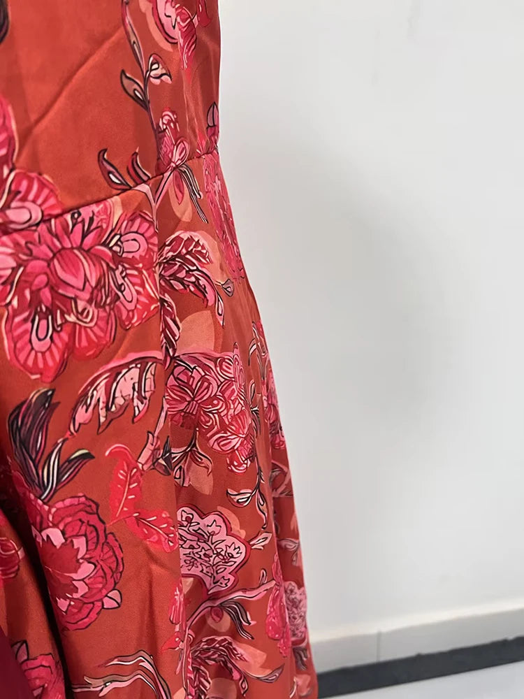 Lace Up Long Dress