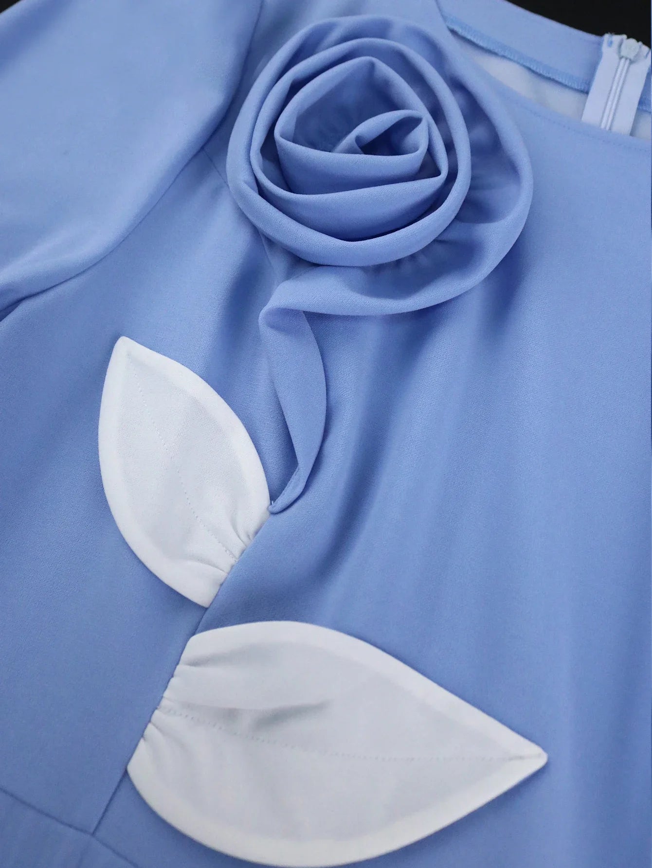 Plus Size 3D Flower Dress