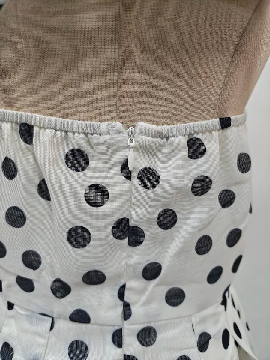 Polka Dot Elegant Midi Dresses