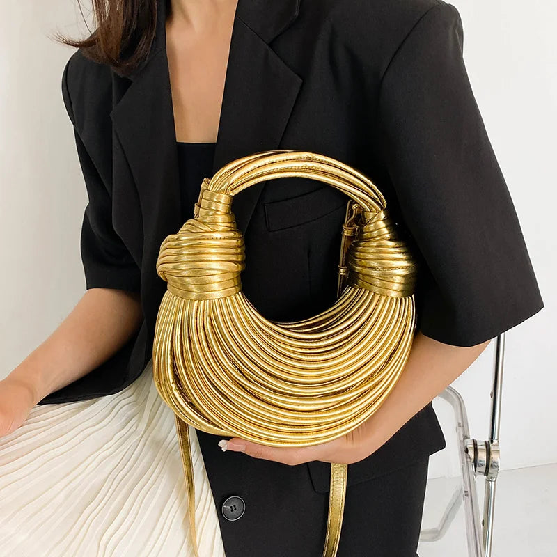 Handwoven Noodle Knotted Hobo Bags
