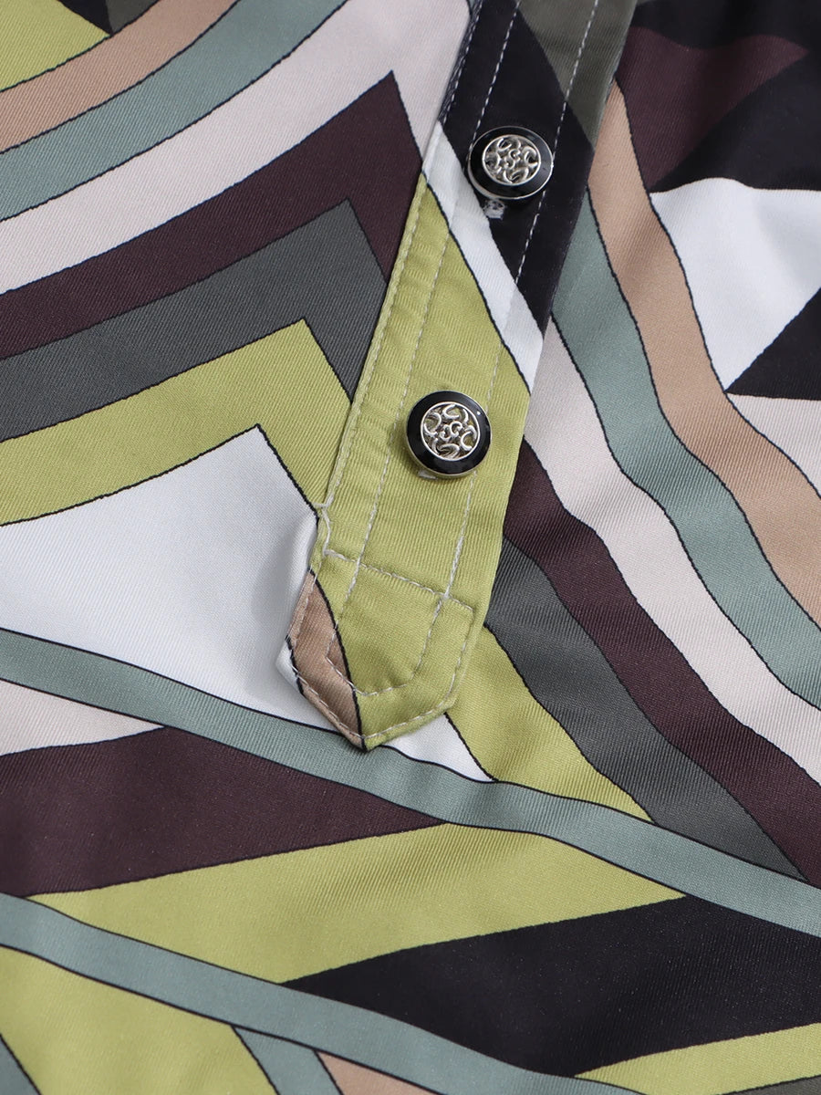 Hit Color Printing Casual Dresses