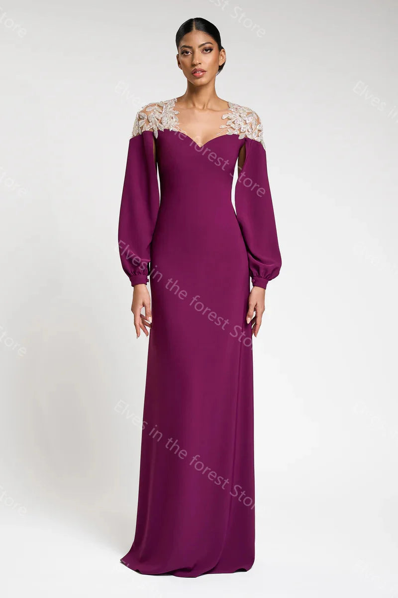 Vintage Satin Evening Dresses