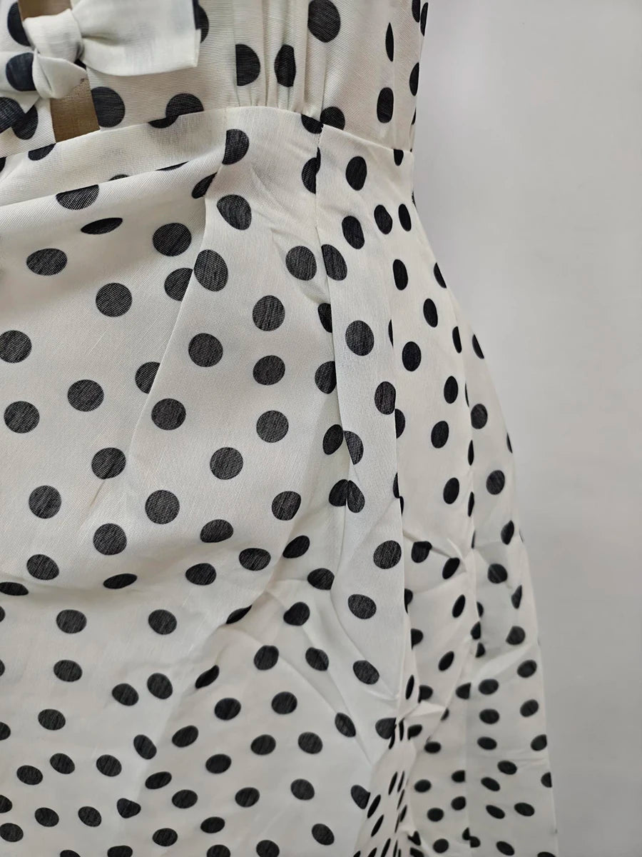 Polka Dot Elegant Midi Dresses