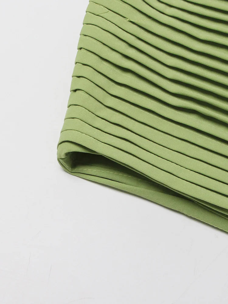 Solid Spliced Folds Two Piece Set
