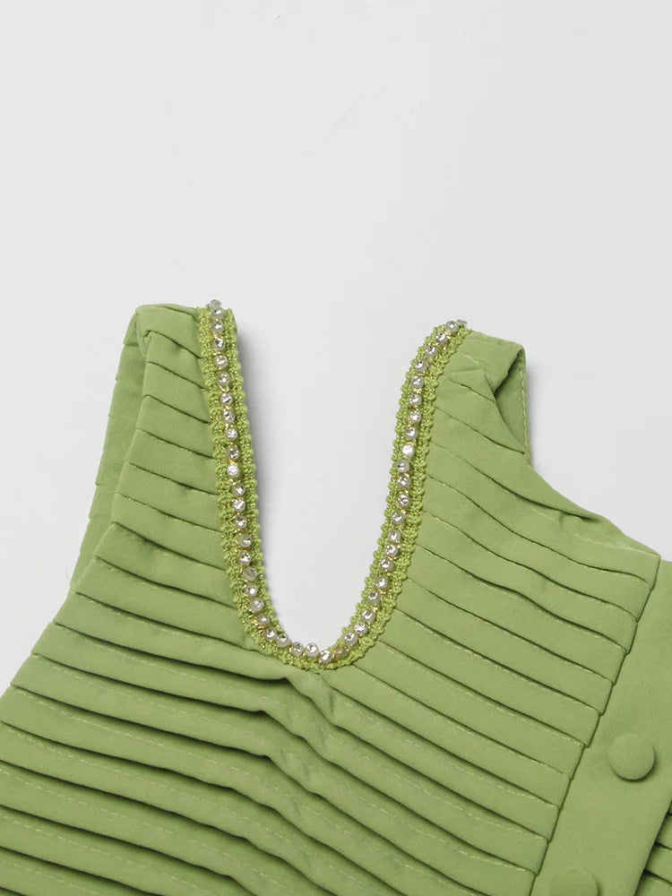Solid Spliced Folds Two Piece Set