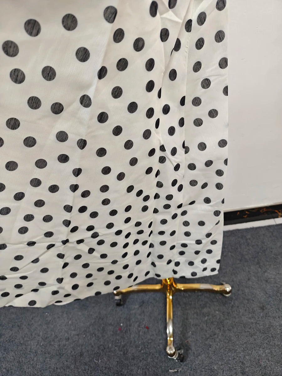 Polka Dot Elegant Midi Dresses