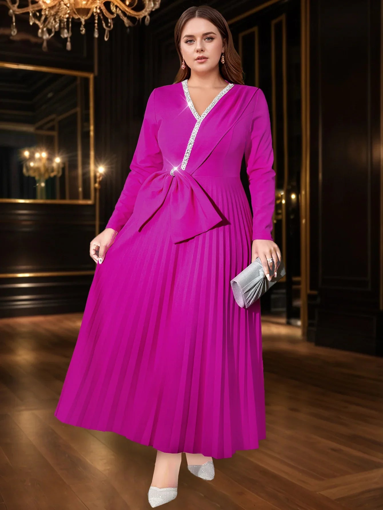 Plus Size Glitter Dress