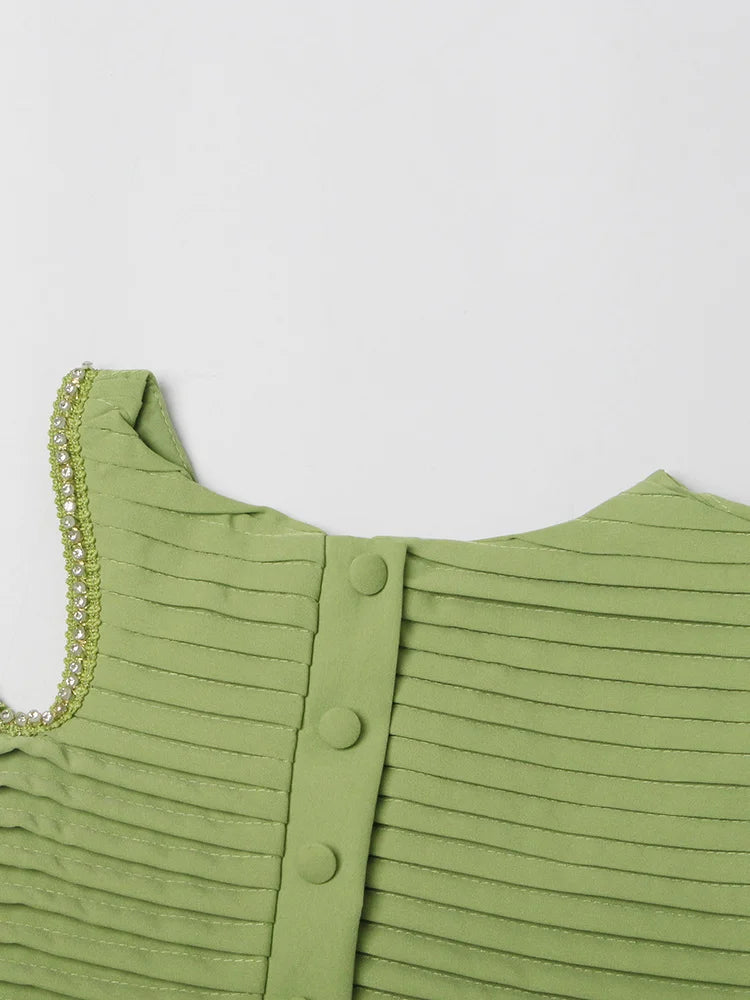 Solid Spliced Folds Two Piece Set