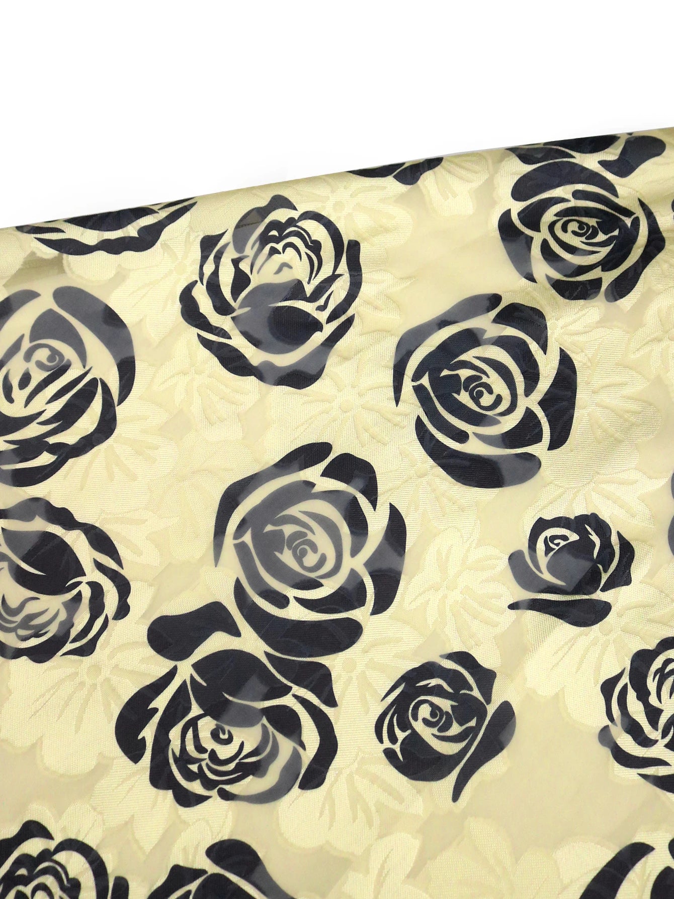 Plus Size Floral Jacquard A Line Dresses