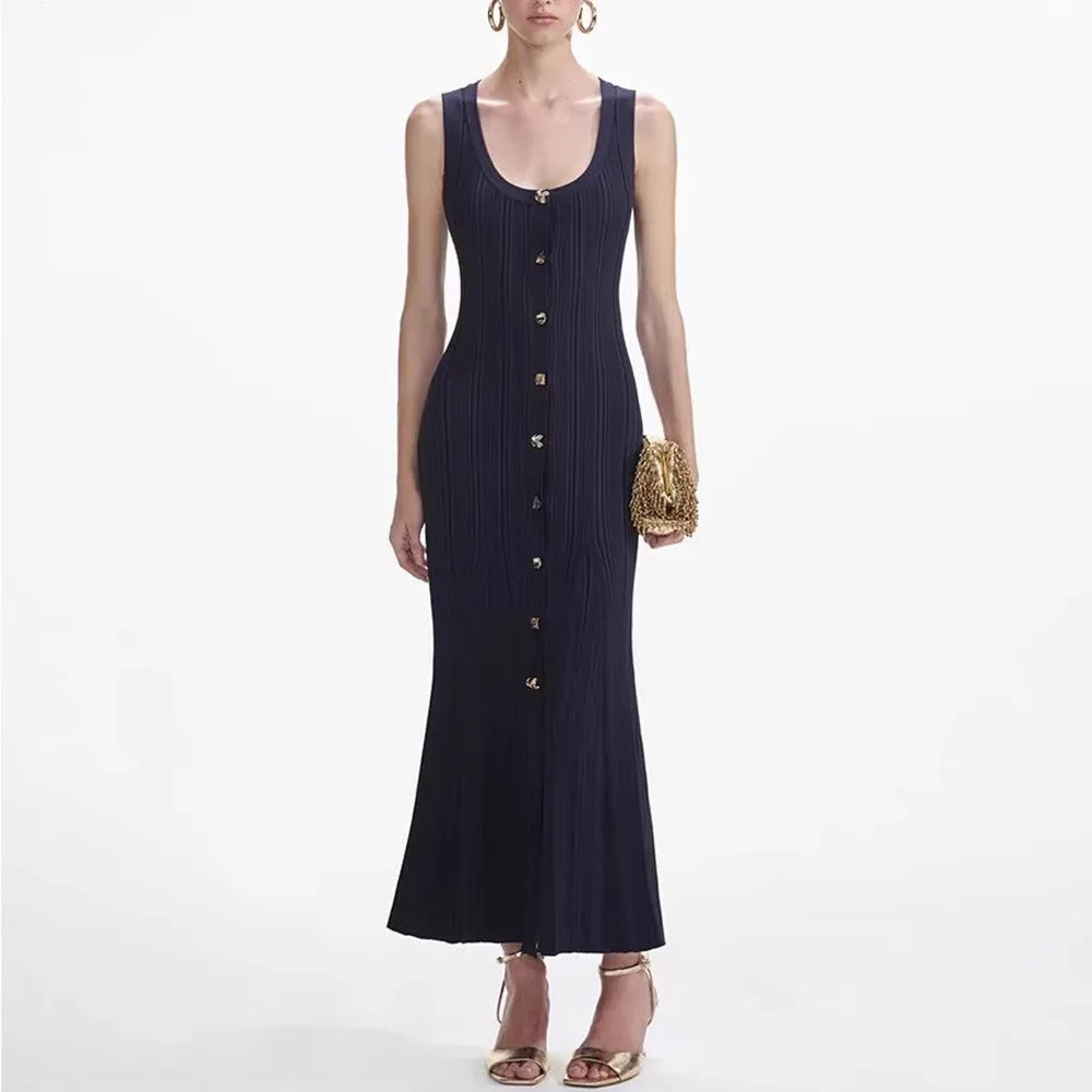 Sleeveless Knitted Dress