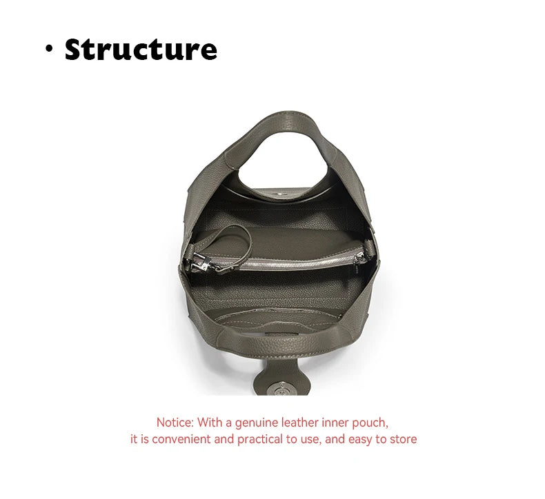 GENUINE LEATHER CASUAL PURSE