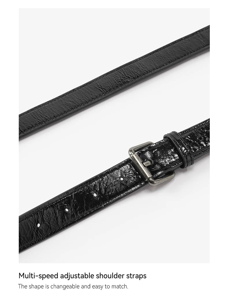 GENUINE LEATHER DESIGNER CROSSBODY HANDBAG