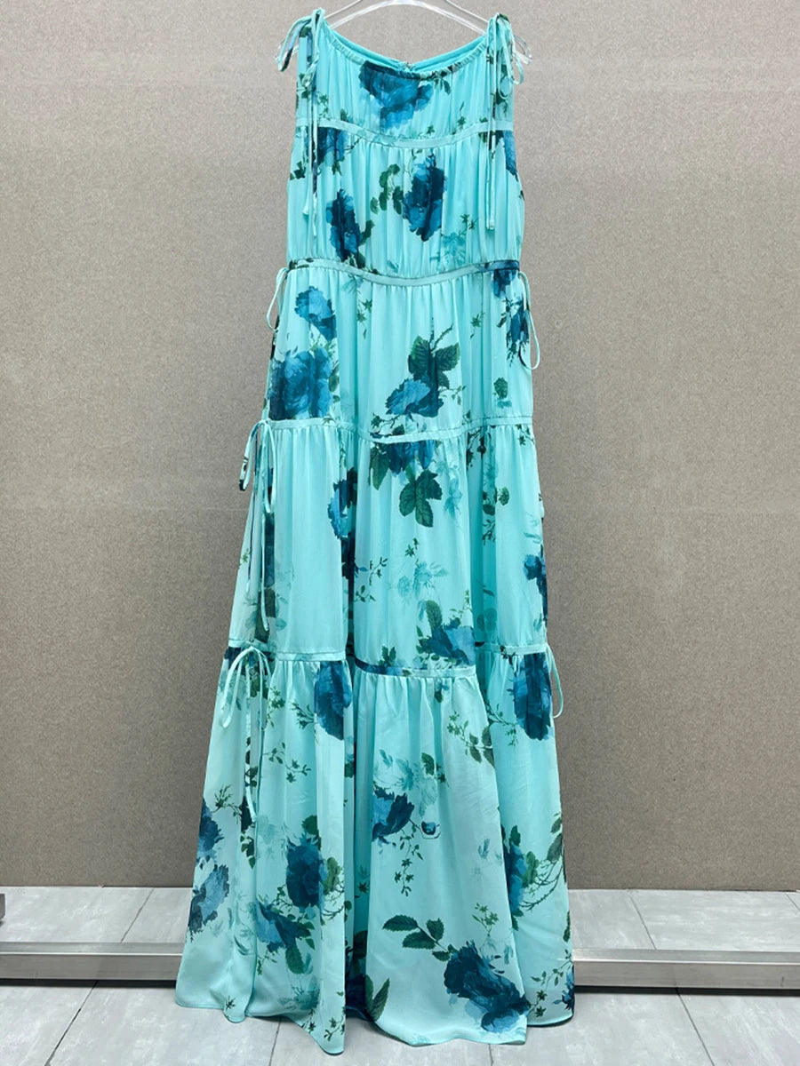 Slimming Spliced 3D Flower Dresses