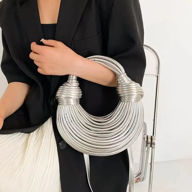 Handwoven Noodle Knotted Hobo Bags