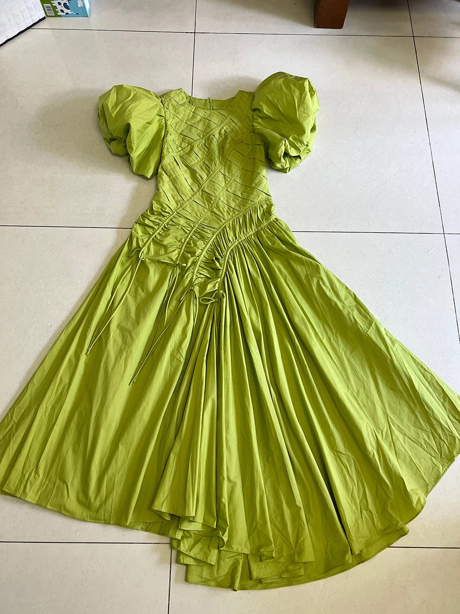 Spliced Folds Dresses