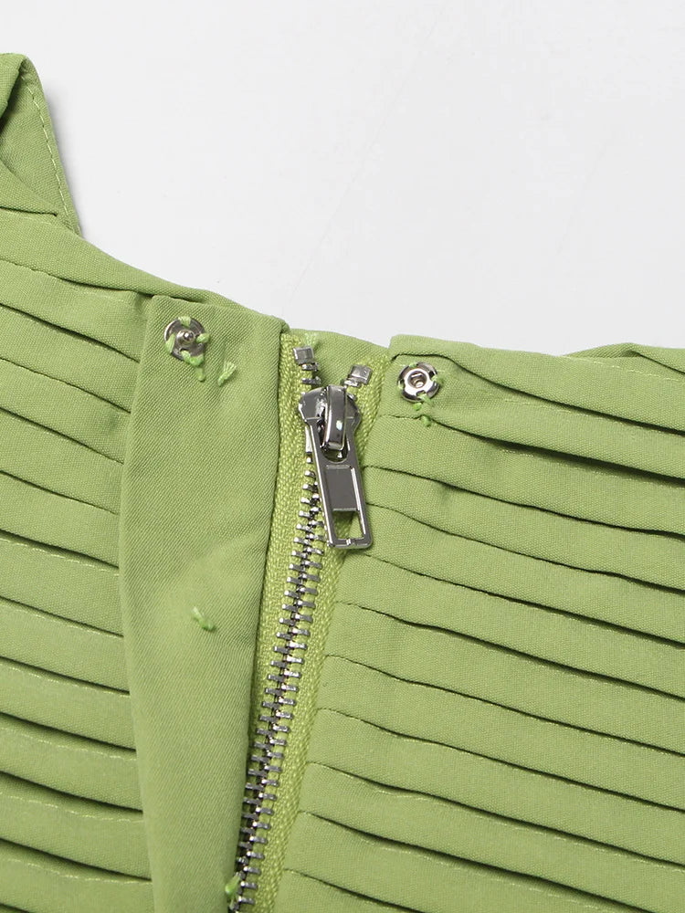 Solid Spliced Folds Two Piece Set