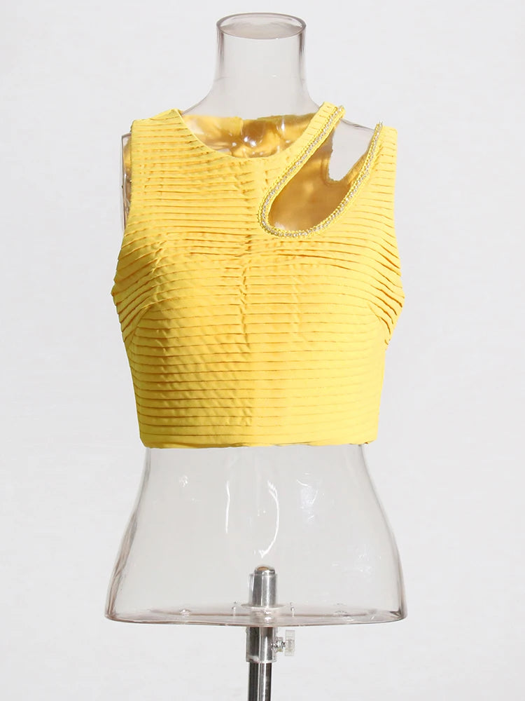 Solid Spliced Folds Two Piece Set