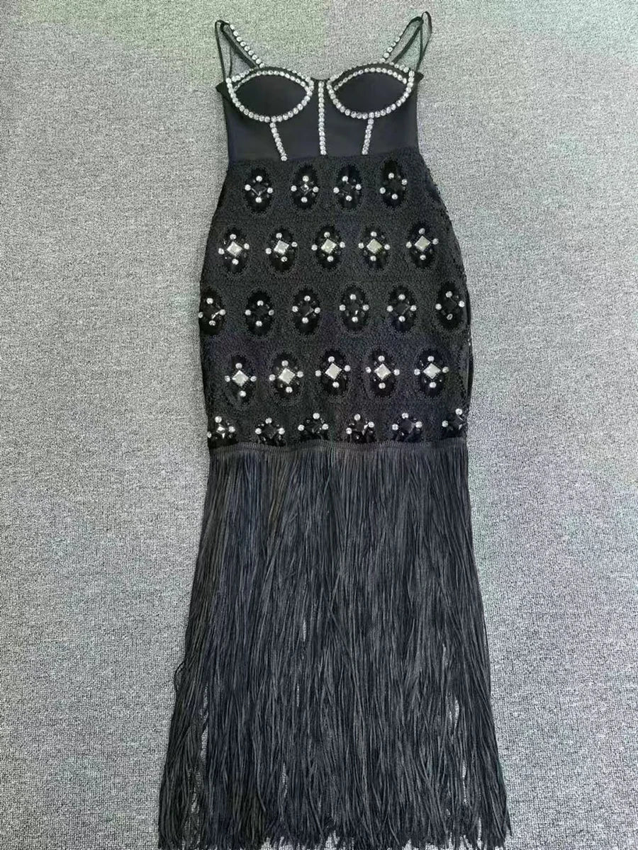 Diamond Tassel Dress