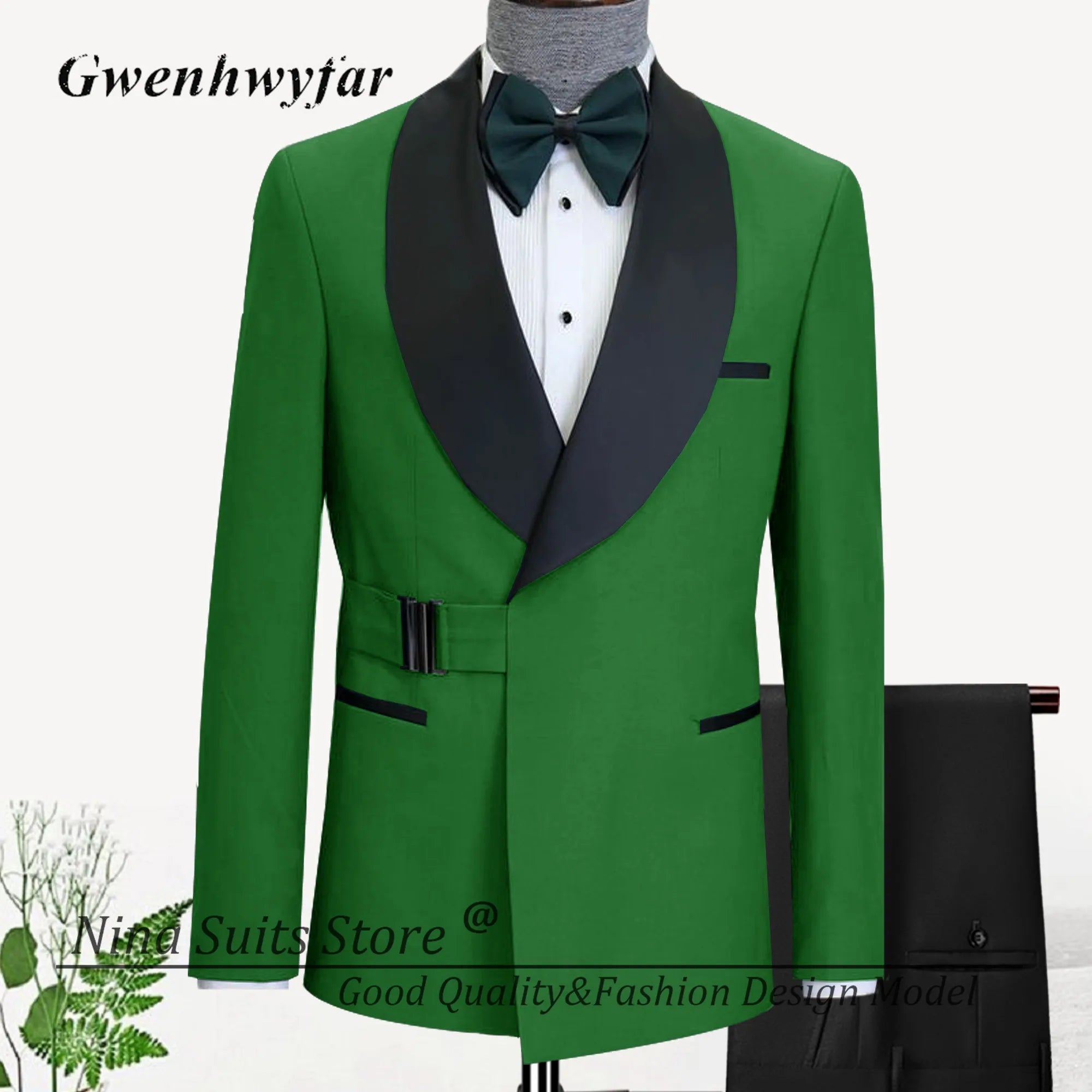 2 Pieces Suit Lapel Jacket Pants Sets