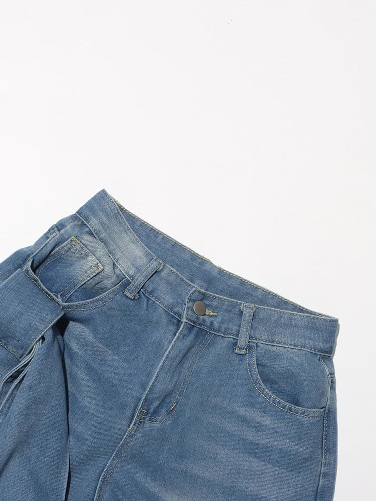 Designer Patchwork Bowknot Jeans