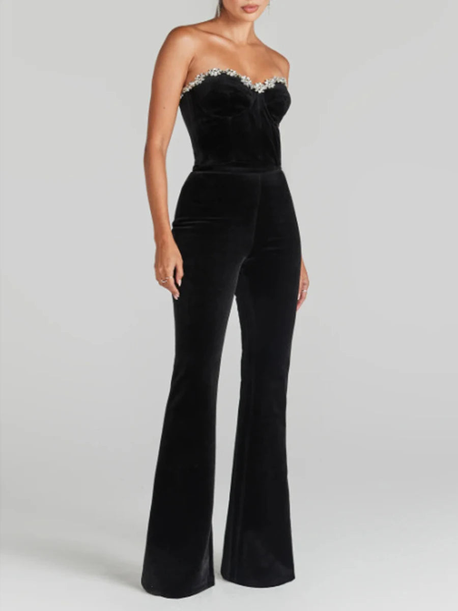Patchwork Diamonds Slimming Jumpsuits