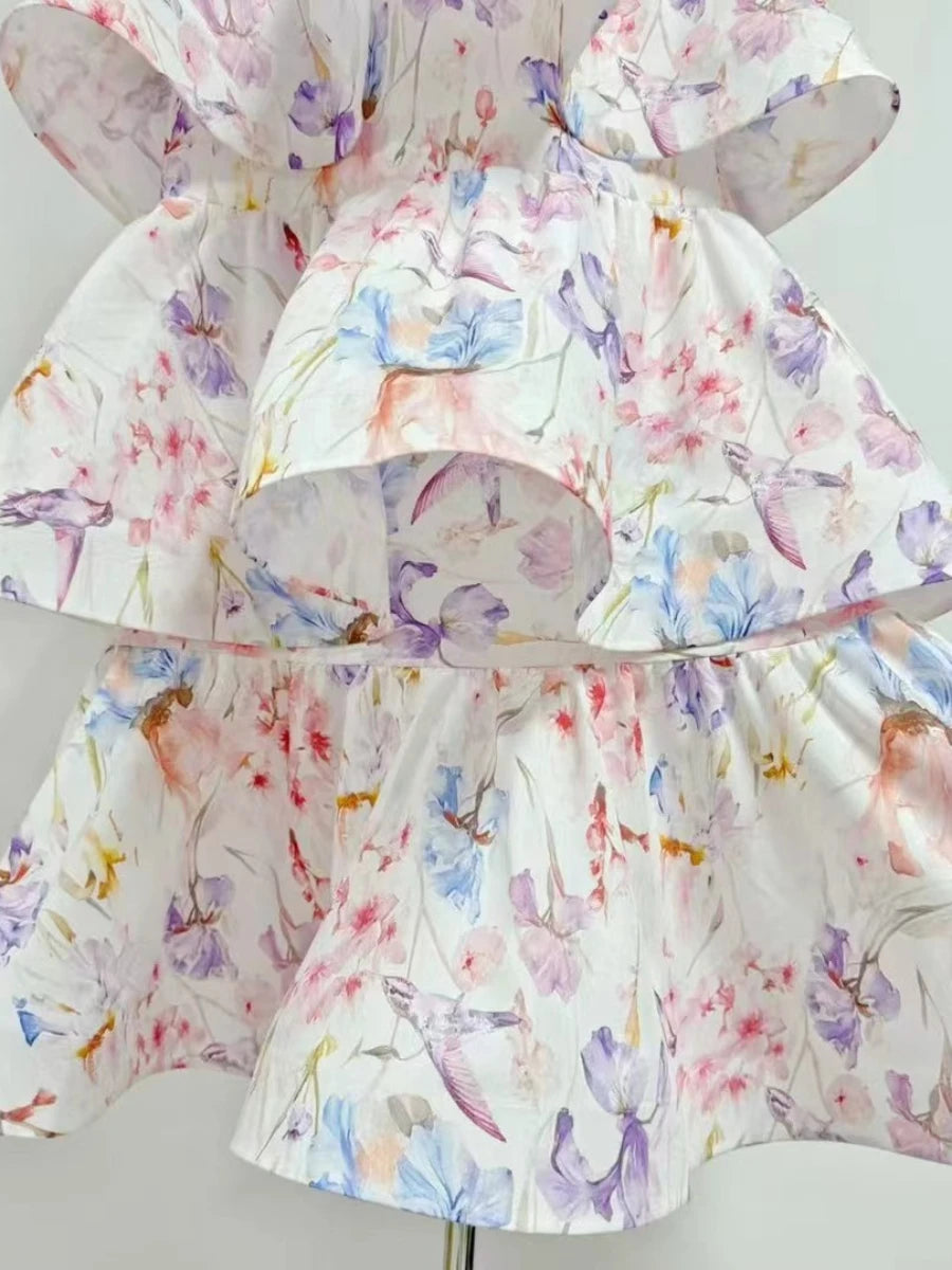 Patchwork Belt Dress Clothing