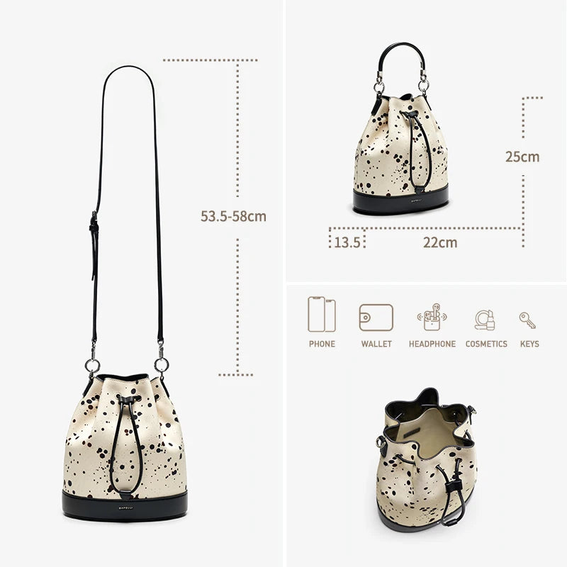 LEATHER BUCKET BAGS