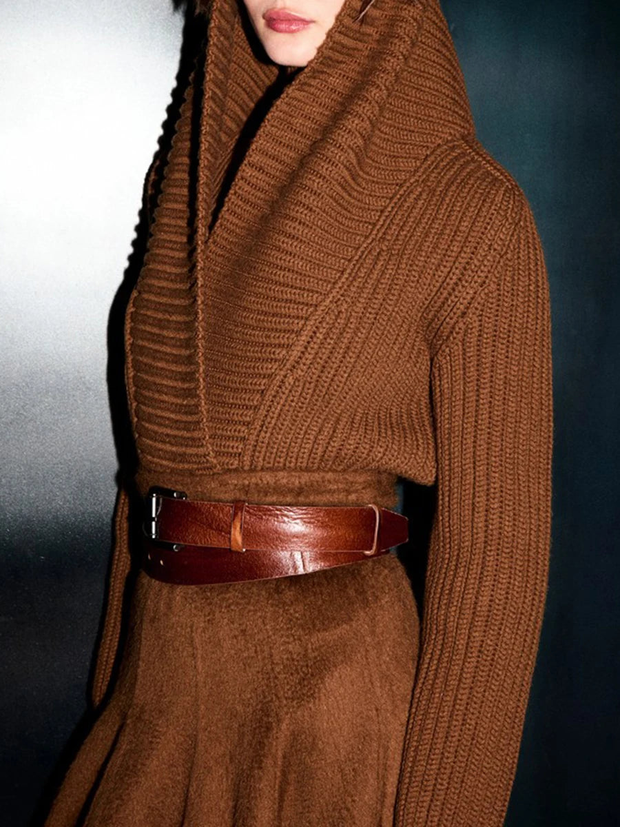Hat-Attached Sweaters for Women