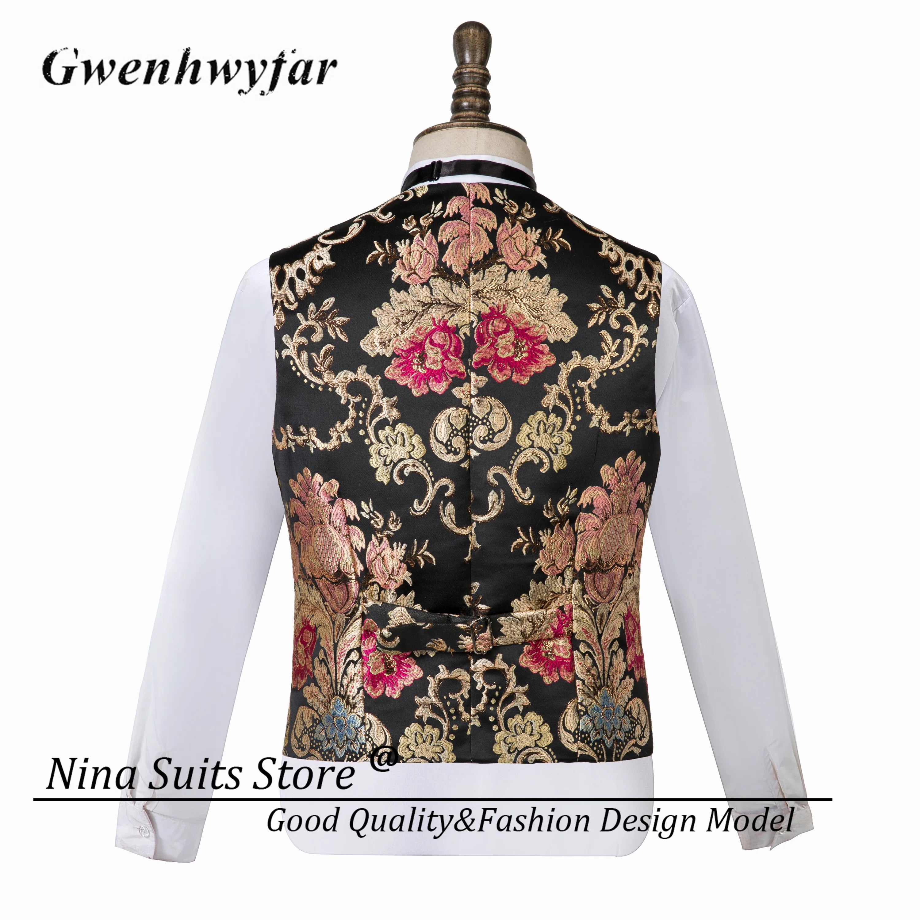 Double Breasted Royal Pattern Men Tuxedo