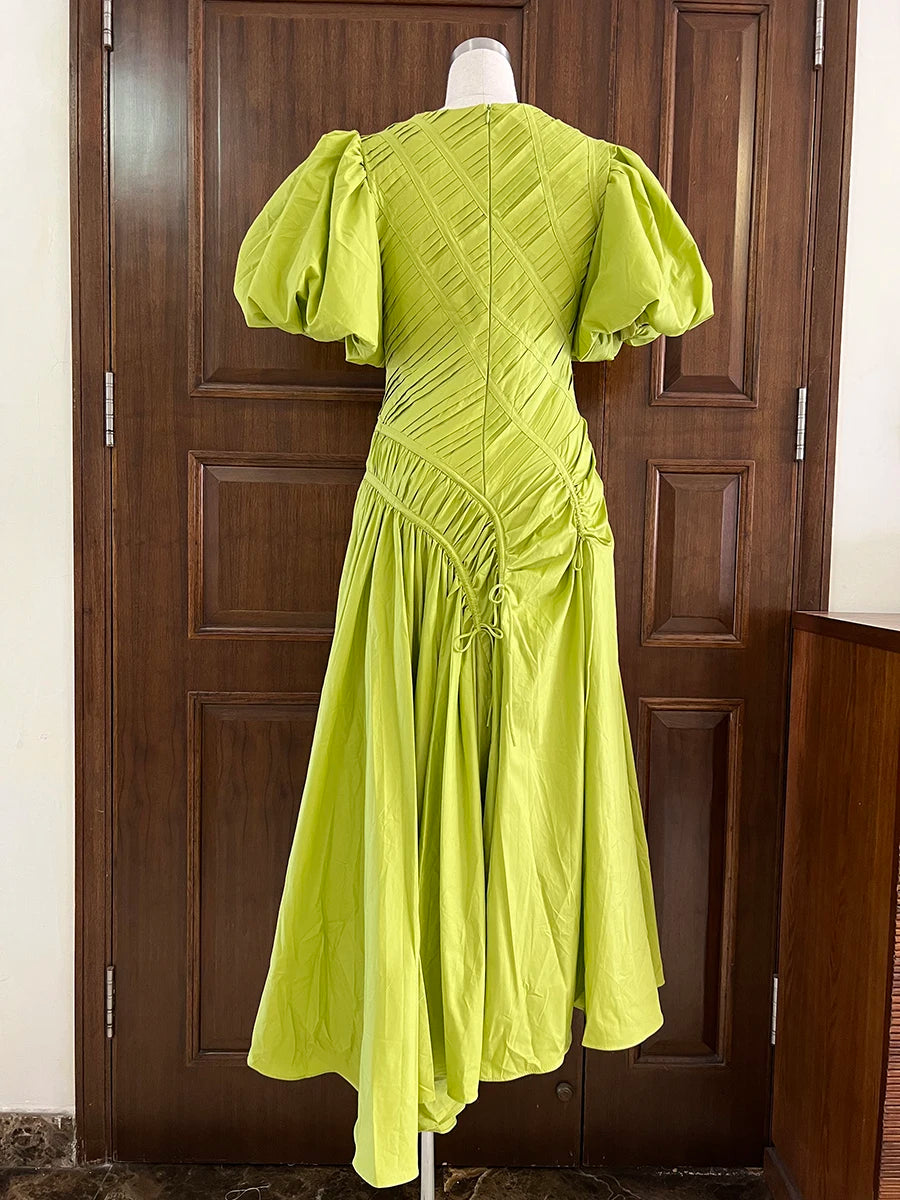 Spliced Folds Dresses