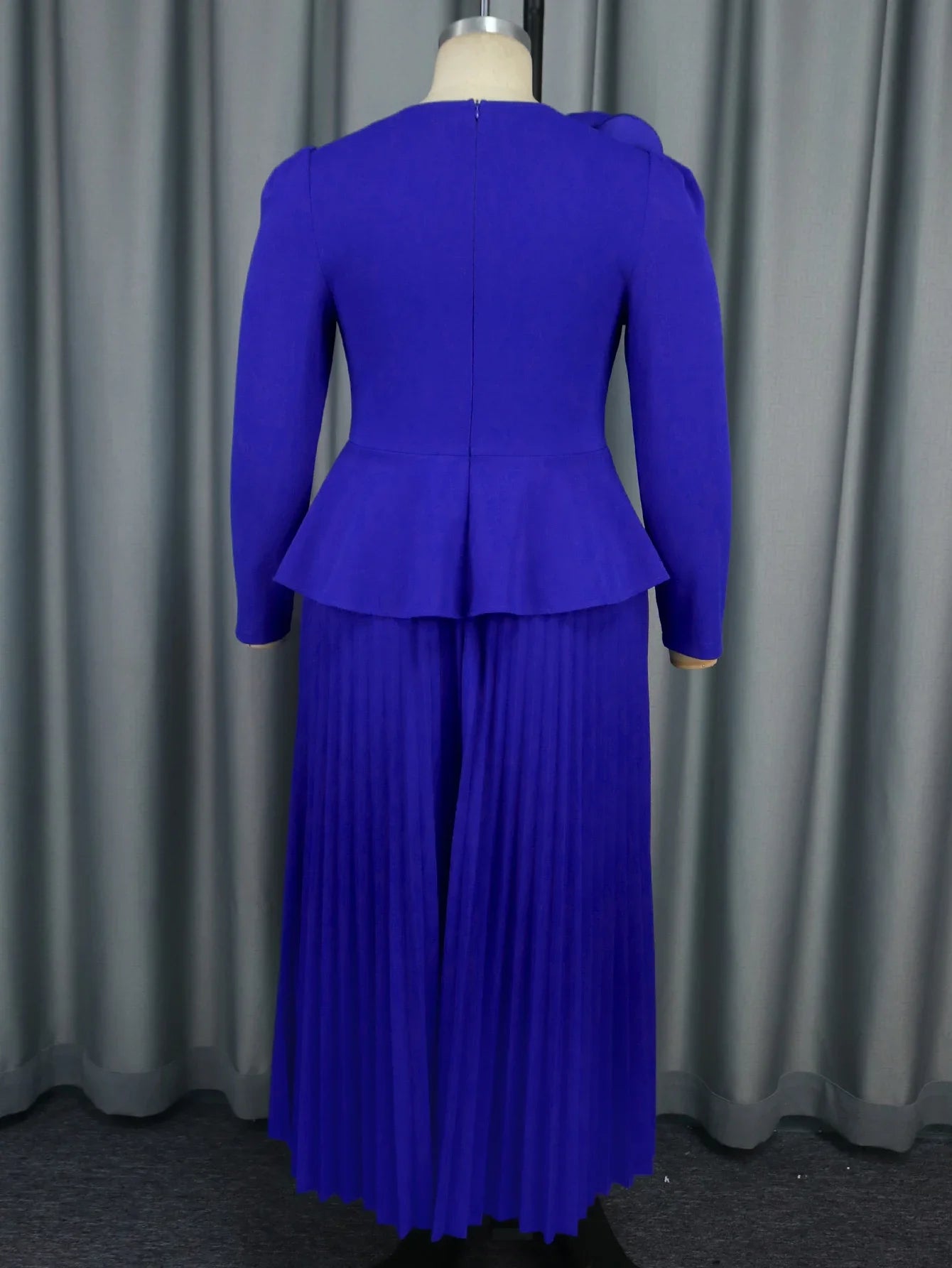 Plus Pleated Flower Dress