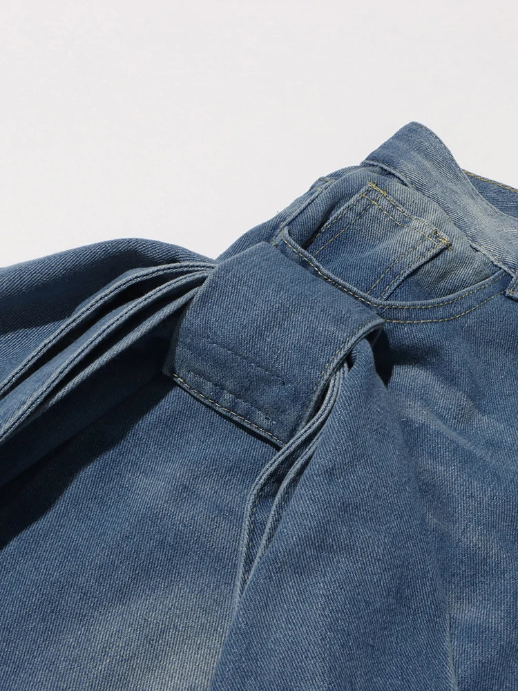 Designer Patchwork Bowknot Jeans