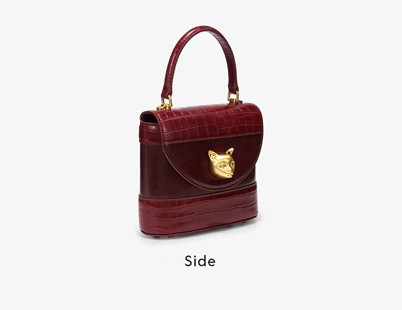 LEATHER DESIGNER BUCKET HANDBAGS