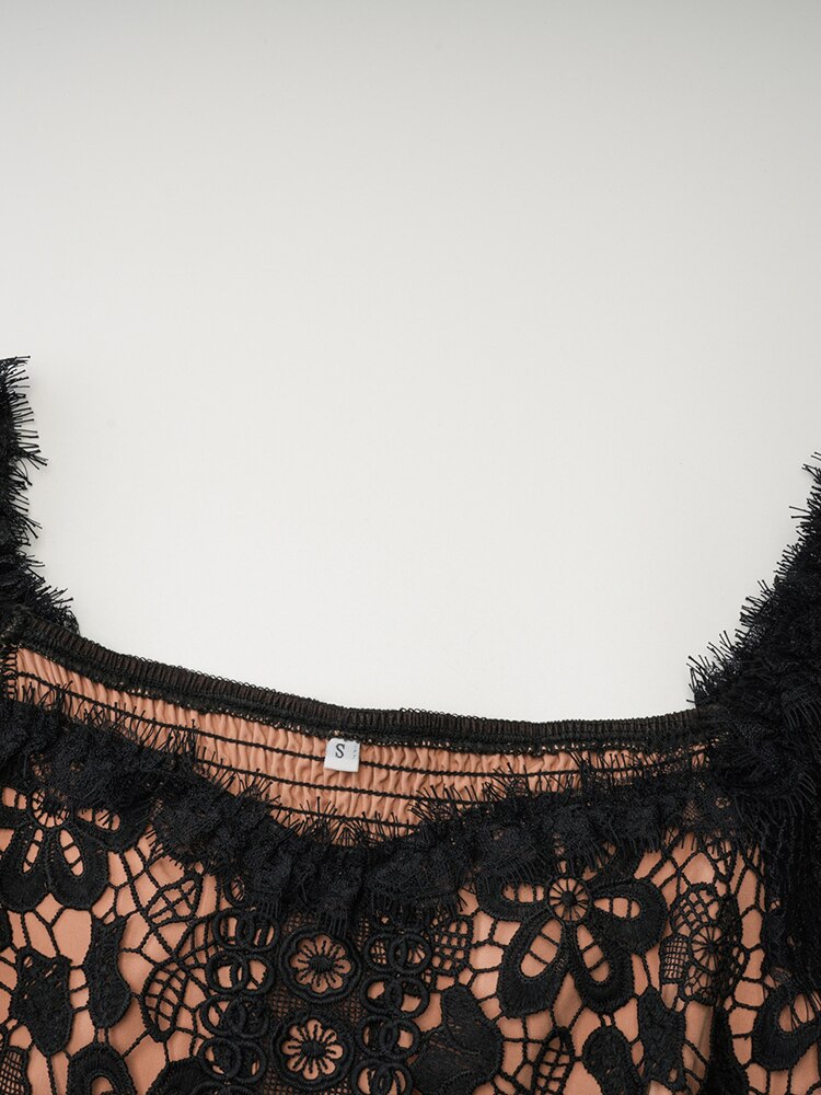 Embroidery Solid Dresses