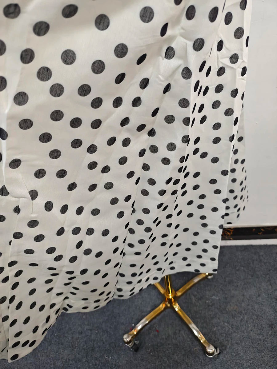 Polka Dot Elegant Midi Dresses