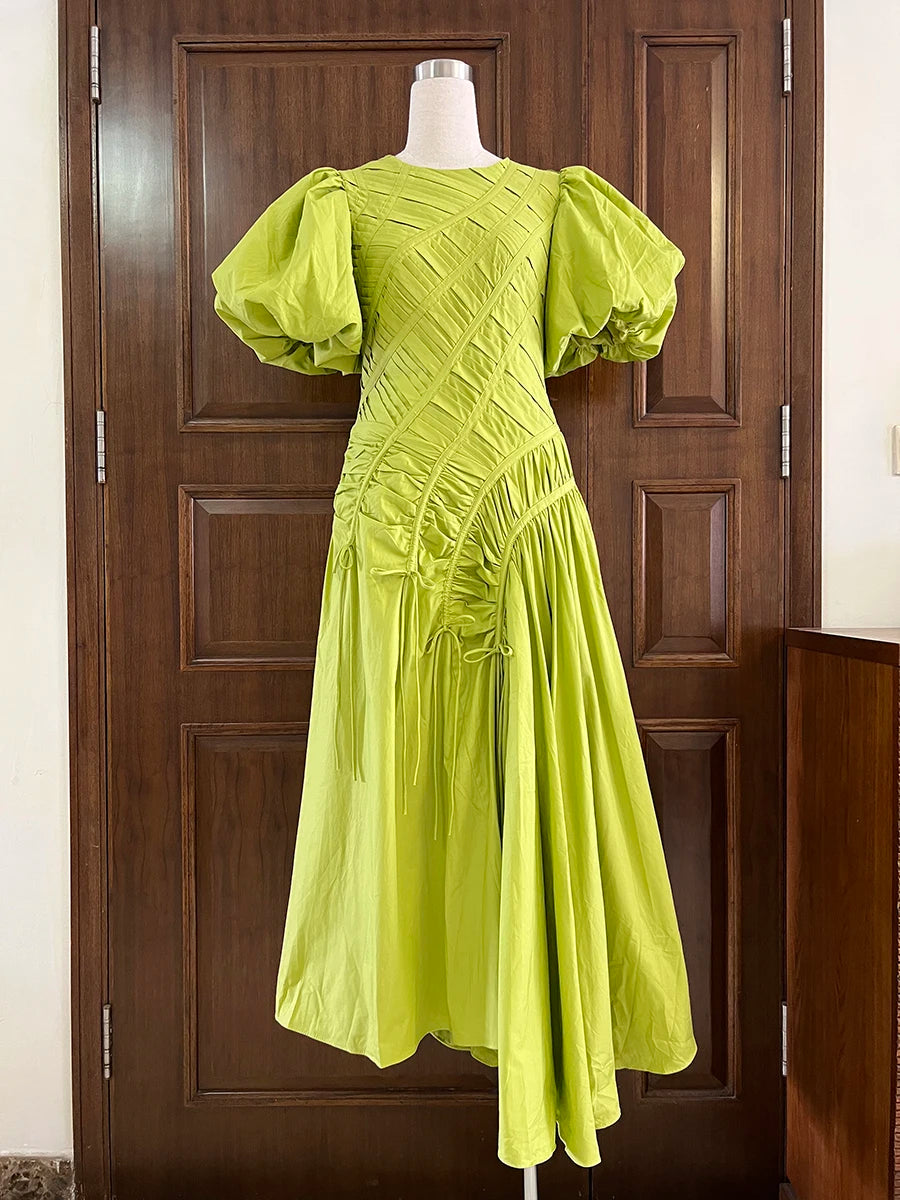 Spliced Folds Dresses