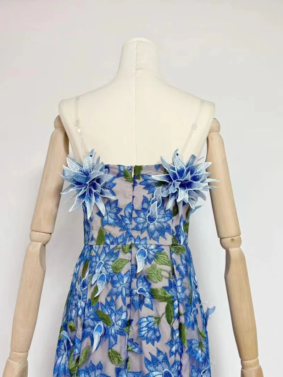 Strapless Feather Dress