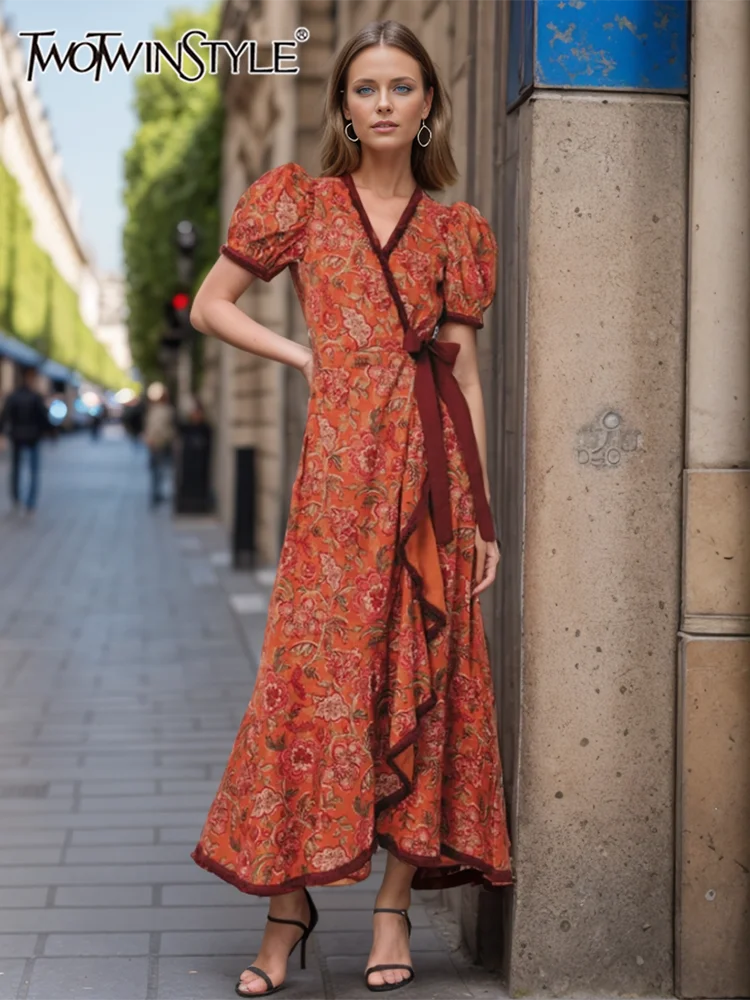 Lace Up Long Dress