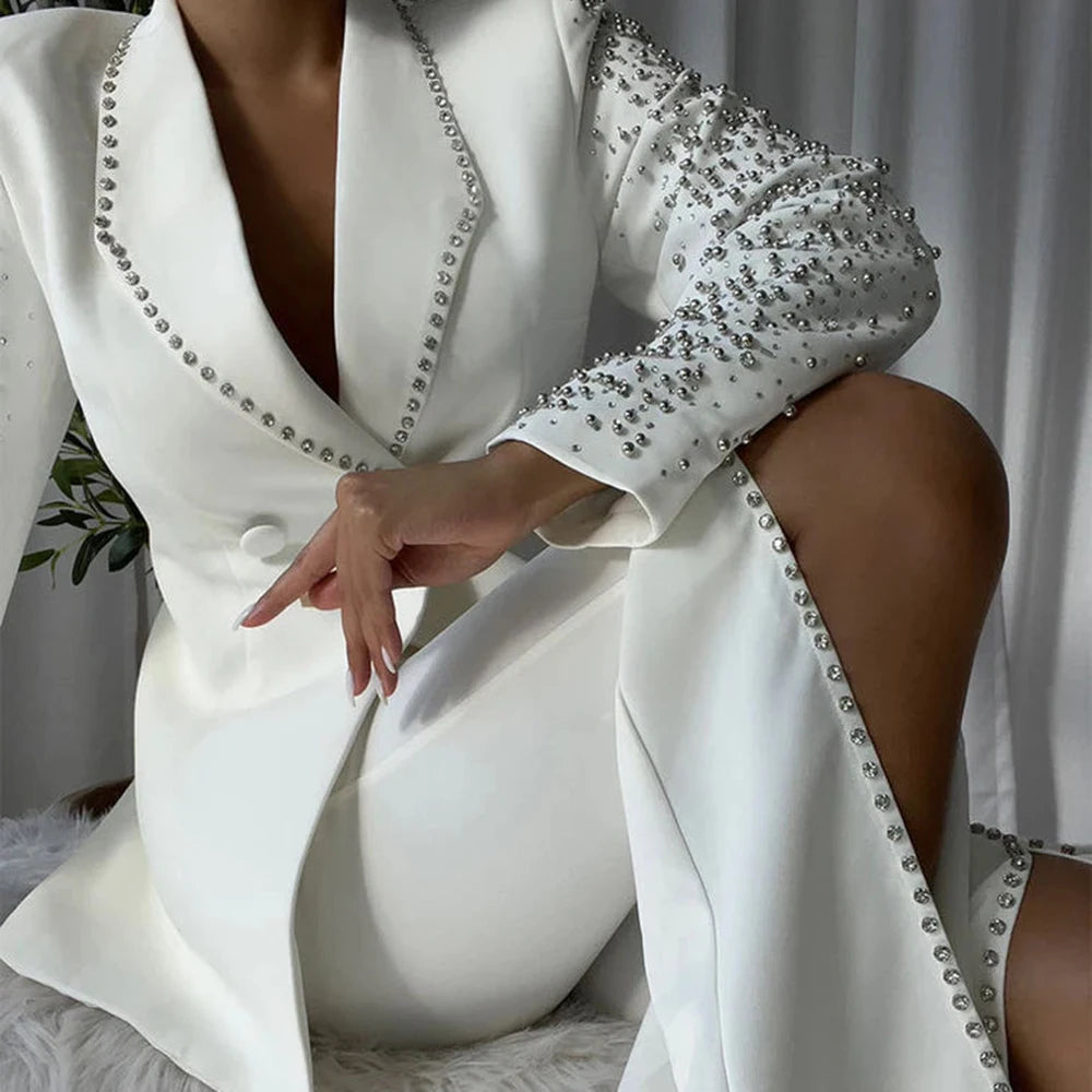 Spliced Diamonds Two Piece Pants Set