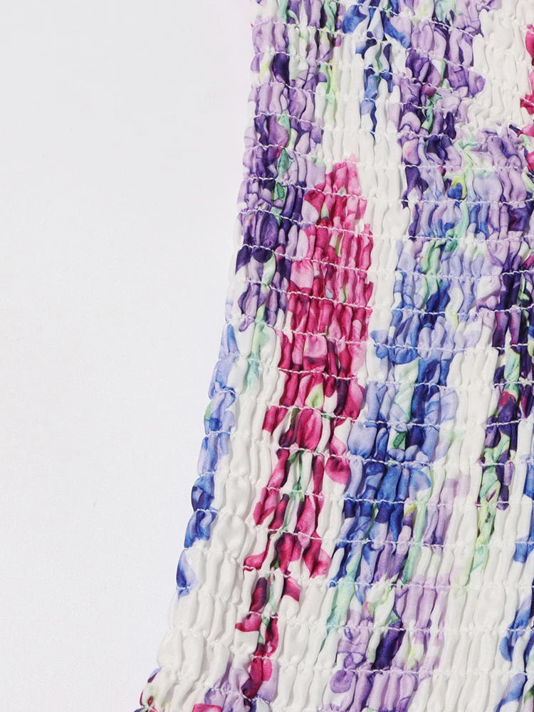 Spliced Ruffles Dress