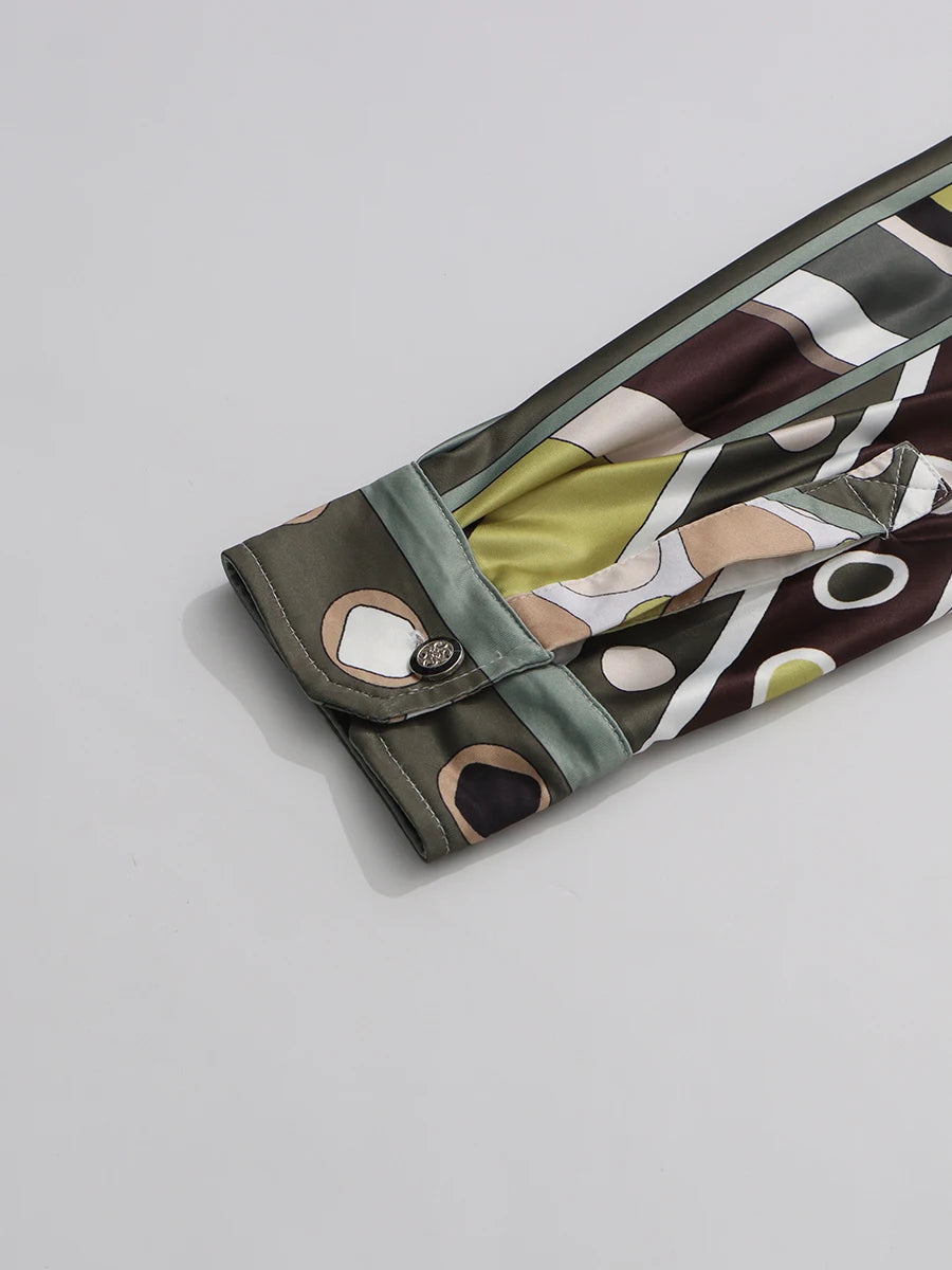 Hit Color Printing Casual Dresses